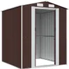 vidaXL Abri de jardin brun foncé 192x191x223 cm Acier Voir les images du produit 4