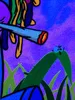 PSYWORK Schwarzlicht Stoffposter Neon "Unicorn Weed Joint", Produktbild-Vorschau 4