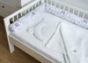 400 cm Nestchenschlange HASE EULE Beige Weiß Baumwolle Produktbild-Vorschau 2