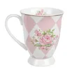 Clayre & Eef Tasse 300 ml Rosa Weiß Porzellan Rosen Produktbild-Vorschau 3