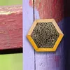 Bienenhotel, Bienenhaus, Insektenhotel, secheckig, Holz Produktbild-Vorschau 3