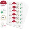 Aufkleber Weihnachten DE weiß - 96x Weihnachtsaufkleber für Produktbild-Vorschau 1