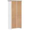 vidaXL Bibliothèque BODO blanc et brun 82x40x173 cm pin Voir les images du produit 6