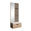 Garderobe MARGARET II, Farbe: Artisan + Schwarze Lamellen + Produktbild-Vorschau 2