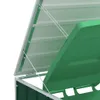 vidaXL Odpadkový box na 3 tony zelený 216x81x115 cm oceľ Náhľad obrázku produktu 2