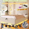 Flieks – hydraulická postel s polstrováním 90 x 200 cm s Náhled obrázku produktu 7