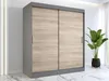 Schiebetürenschrank 180x200cm - Anthrazit Matt & Sonoma Produktbild-Vorschau 9