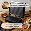 Huslog, appareil à panini 1000 W, 23 x 15 cm, revêtement Voir les images du produit 2