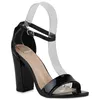 VAN HILL Damen High Heels Sandaletten Blockabsatz Party Produktbild-Vorschau 1