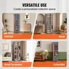 A collage of four images showing a rotating shelf unit used for DVDs/CDs, books, small ornaments, and collectibles. Náhľad obrázku produktu