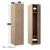Kleiderschrank mit 1 Tür, 1 Kleiderstange und 2 Produktbild-Vorschau 2