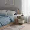 Stolik pomocniczy Relaxdays, okrągły stolik kawowy z koszem Podgląd zdjęcia produktu 3