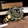 LIGE UG-23707 Herrenuhr Schwarz/Gold - Stilvoll & Robust Produktbild-Vorschau 5