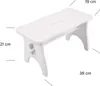 Creative Deco Holz Weißer Hocker | 38 x 19 x 21 cm | Produktbild-Vorschau 2