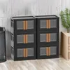 HAIXIN Kunststoff-Aufbewahrungsbox 32 L, 6 Stück, schwarz Produktbild-Vorschau 2