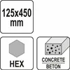 Burin bêche hexagonal HEX 30mm, 12,5x41cm pour marteau de Voir les images du produit 4