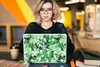 MuchoWow® Laptop Aufkleber Sticker Cover Muster - Grün - Produktbild-Vorschau 5