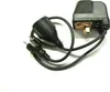 A black electrical pressure switch with a plug and socket, set against a white background. Produktbild-Vorschau