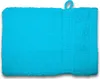 2er Set Waschhandschuhe Waschlappen türkis 16x21 cm Frottee Produktbild-Vorschau 2