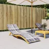 An outdoor patio scene with two lounge chairs and a small table. Produktbild-Vorschau