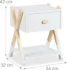 Relaxdays Nachttisch Kinder, Schublade, HBT 42x34x32 cm, Produktbild-Vorschau 4