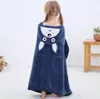 Dětský bavlněný ručník s kapucí Cartoon Bathrobe Bath Náhled obrázku produktu 7