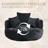 LVHOM Lazy Sofa avec 3 coussins, Pouf classique avec Voir les images du produit 6