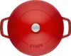 Staub Guss Bräter, rund Kirschrot 28 cm Produktbild-Vorschau 6