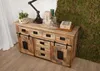MASSIVMOEBEL24 Sideboard Mango 150x45x90 natur lackiert Produktbild-Vorschau 1