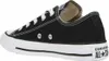 A black Converse All Star shoe shown from the side. Voir les images du produit