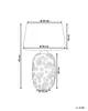 BELIANI Lampa stołowa złota ceramiczna 46 cm z abażurem w Podgląd zdjęcia produktu 3