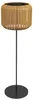 Outsunny Rieten zonne-lamp, straatlamp met warm wit licht, Productafbeelding-voorbeeld 1