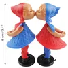 Magnetische Kusspuppen klassisch blau rot küssendes Paar Produktbild-Vorschau 5