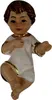 Heiligenfigur Jesuskind mit Hemd 2,5 cm Produktbild-Vorschau 1