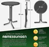 tillvex® Gastro Stehtisch klappbar Ø70cm anthrazit | Produktbild-Vorschau 5