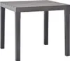 vidaXL Table de jardin moka 78 x 78 x 72 cm plastique Voir les images du produit 5