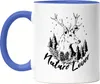 Nature Lover Tasse Blau Naturliebe Wanderlust Reh zwischen Produktbild-Vorschau 1
