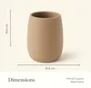 Zahnputzbecher Spirella Sven Polyresin Holz Ø 8 cm Produktbild-Vorschau 10
