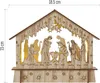 LED vánoční betlém dřevěný, 15 cm, 2x AA, vnitřní, teplá bílá, časovač Náhled obrázku produktu