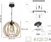Moderná LED stropná lampa z dreva Náhľad obrázku produktu 8