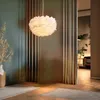 Feder Pendelleuchte Federkugel Ø40cm – Elegante Hängelampe Produktbild-Vorschau 6