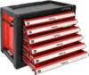 Armoire d'atelier 6 tiroirs 690x465x535mm rouge Voir les images du produit 4