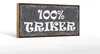 Holzschild Hinweis 27x10cm 100% Trinker Produktbild-Vorschau 1