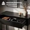 Konsolentisch Loft-Stil MODENA 1 Schublade 80 cm Schwarz Produktbild-Vorschau 5