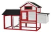 Kurník Wiltec 1520 x 520 x 920 mm červenobílý s volným Náhled obrázku produktu 6