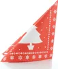 Sovie HOME Weihnachtsserviette White Tree in Rot aus Produktbild-Vorschau 8