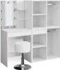 Stół jamający Vicco Isabelle Biały 140 cm z LED, taboretem Podgląd zdjęcia produktu 1