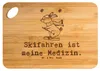 Mr. & Mrs. Panda Frühstücksbrett Hase Skifahren - Produktbild-Vorschau 1