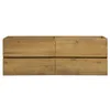 Badplaats Waschbeckenunterschrank Angela 140 x 48 cm Eiche Produktbild-Vorschau 5