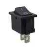 A black rocker switch with silver terminals, shown against a white background. Náhľad obrázku produktu